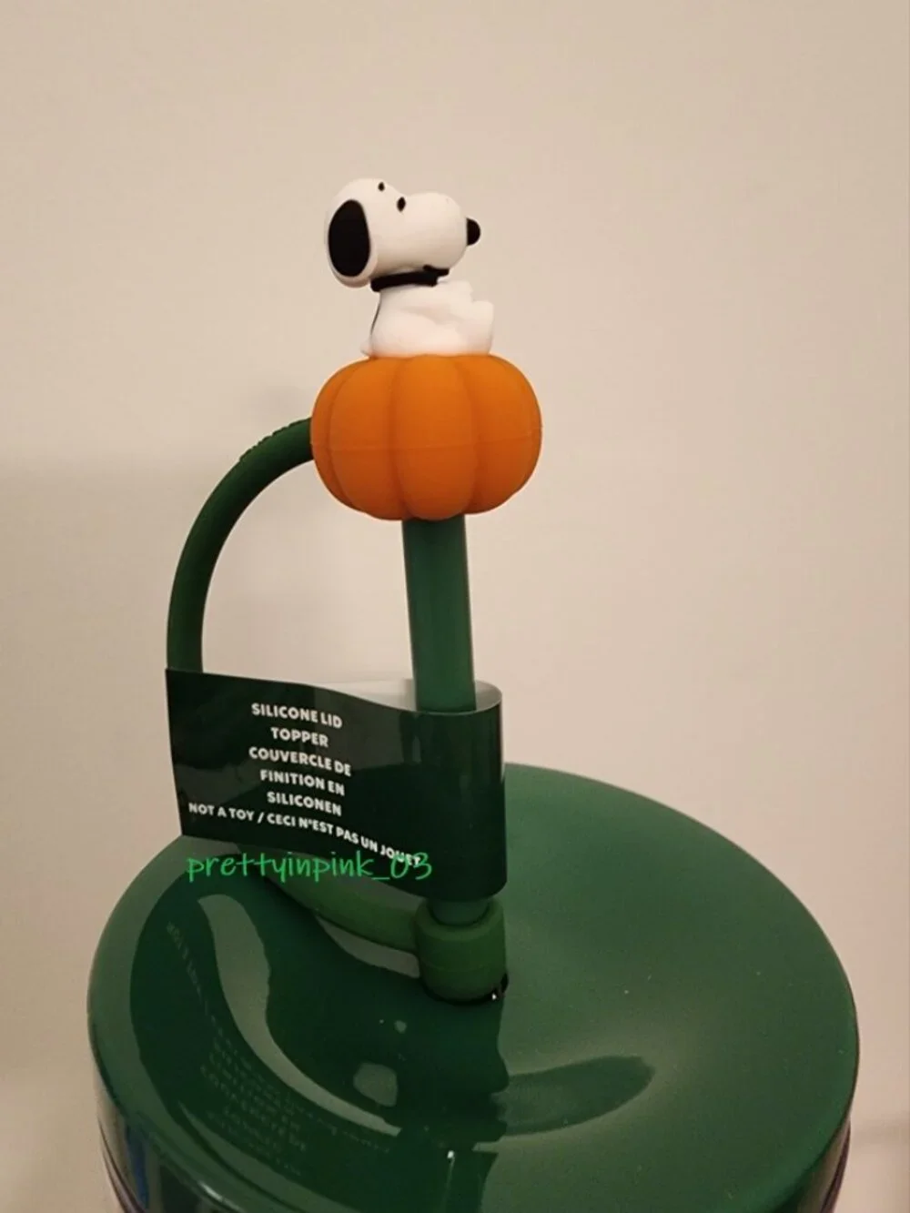 Starbucks x Peanuts Snoopy Cold Cup 2026 Tumbler Lid Straw Topper NEW